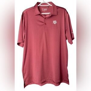 EUC COLUMBIA GOLF Texas A & M Golf Polo - large‎